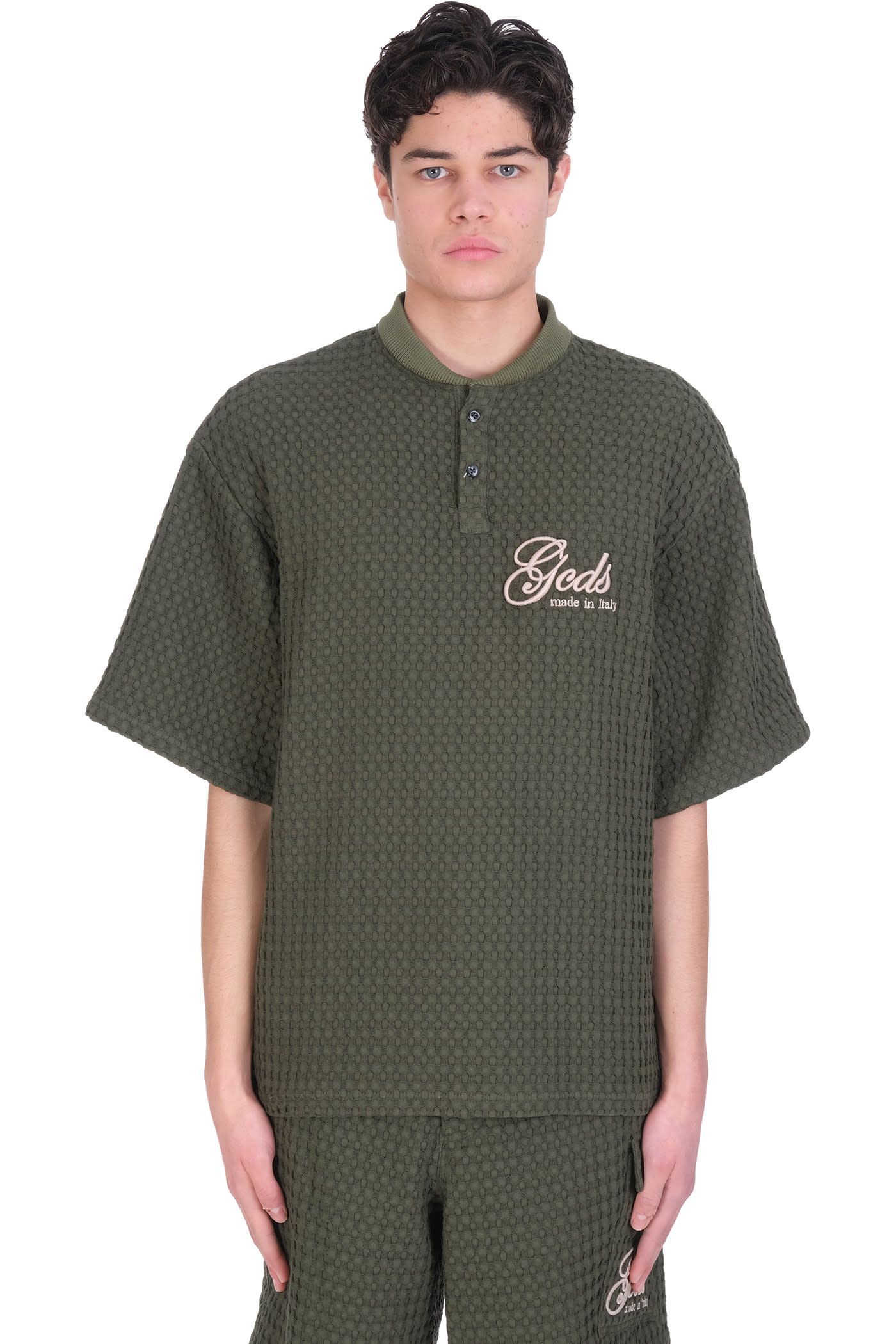 GCDS T-shirt In Green Cotton