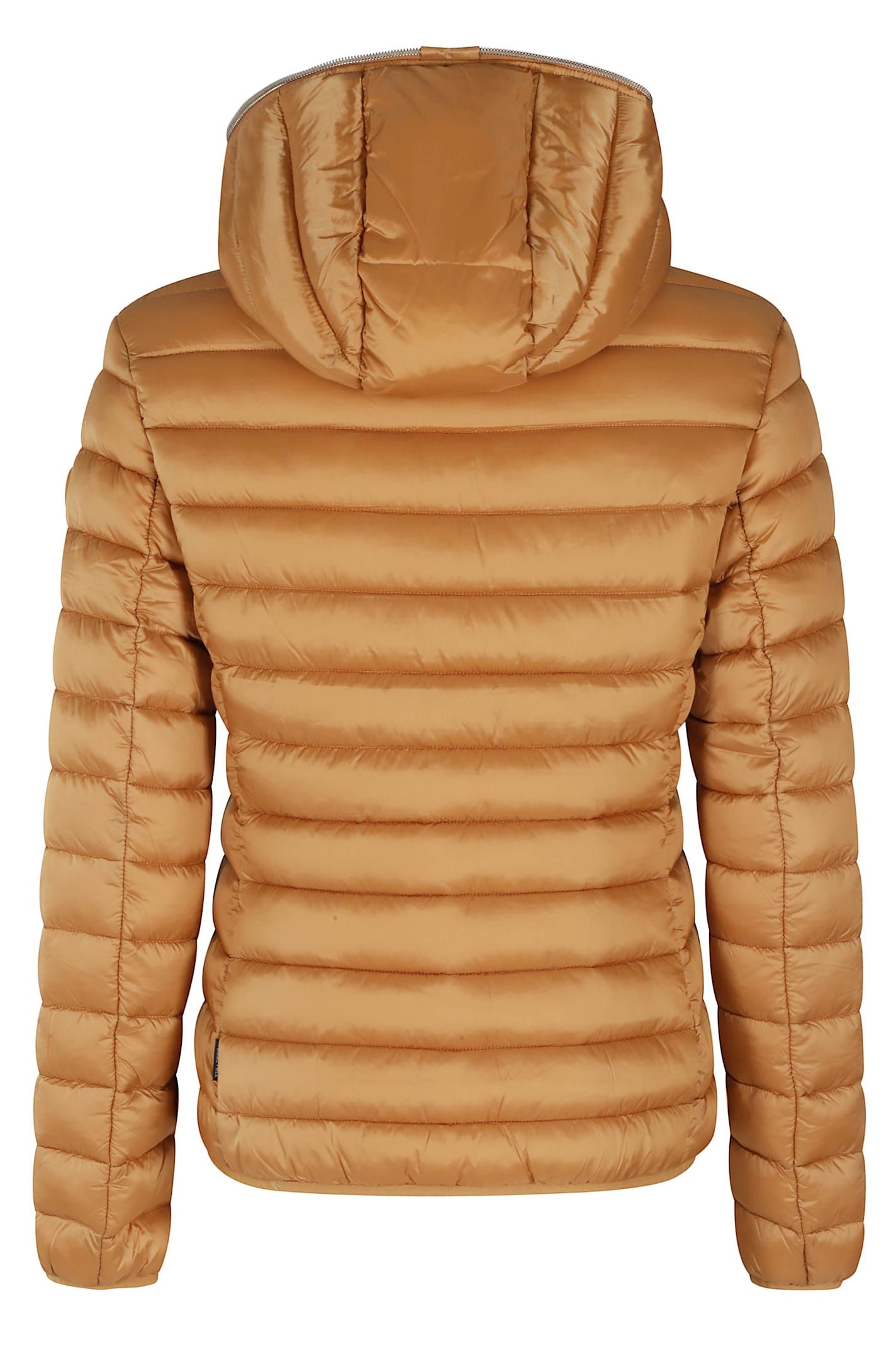 Save The Duck Alexis Hooded Quilted Jacket In Brown