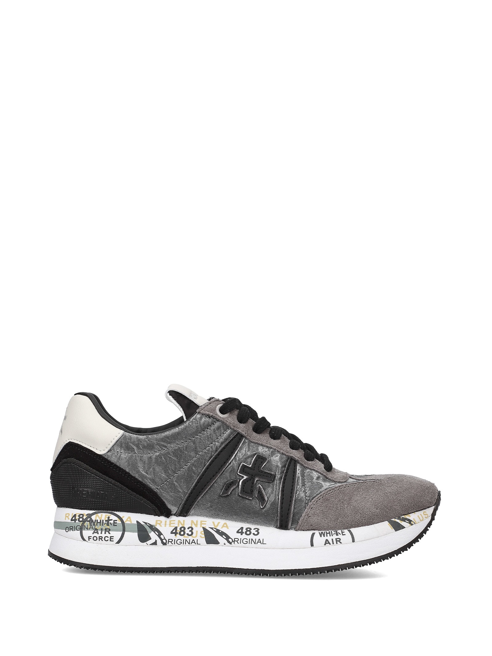 White Premiata Sneaker Conny 6986 Grey In Grigio