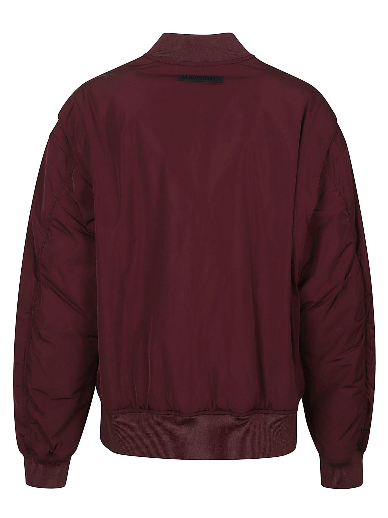 Patrizia Pepe Bomber Jacket In Burgundy
