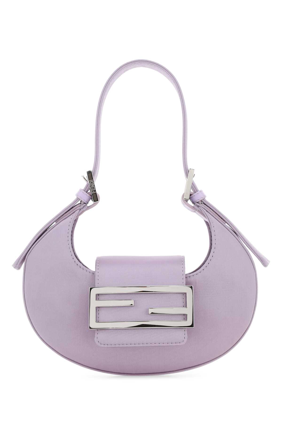 Shop Fendi Lilac Leather Mini  Cookie Handbag In F0pg2