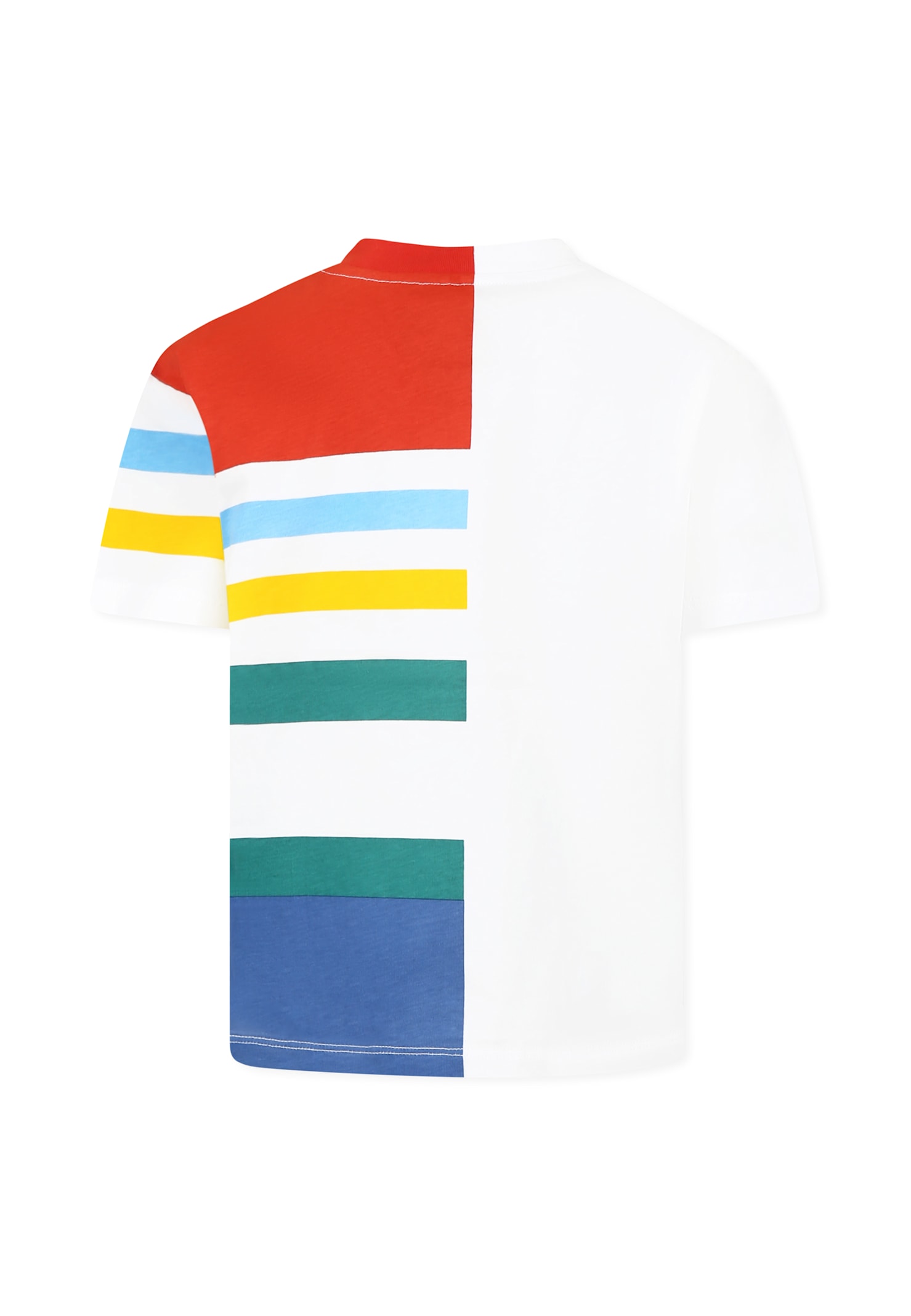 Stella Mccartney White T-shirt For Boy With Logo In White