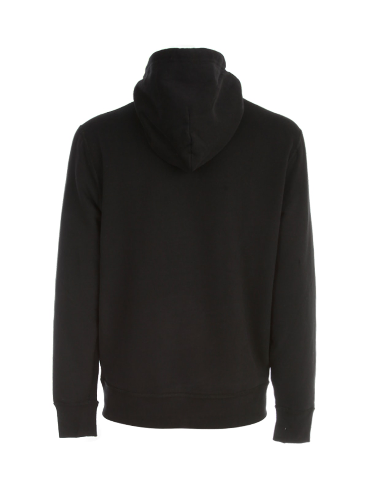 Shop Polo Ralph Lauren Rl Fleece Hooded Sweatshirt  In Black