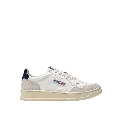 Autry Low-top Sneakers With Leather And Suede Accents In White