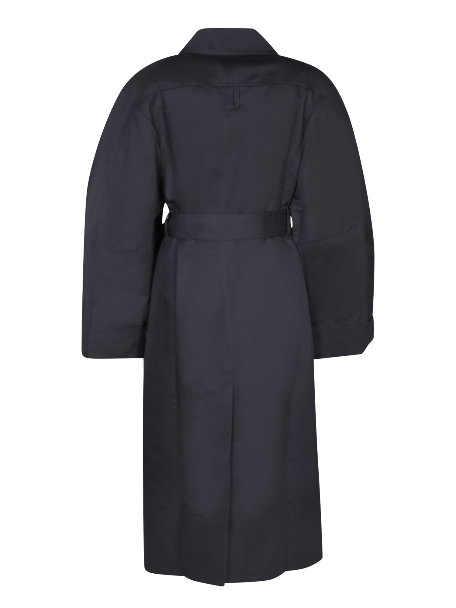 Shop Jacquemus Bari Black Trench Coat