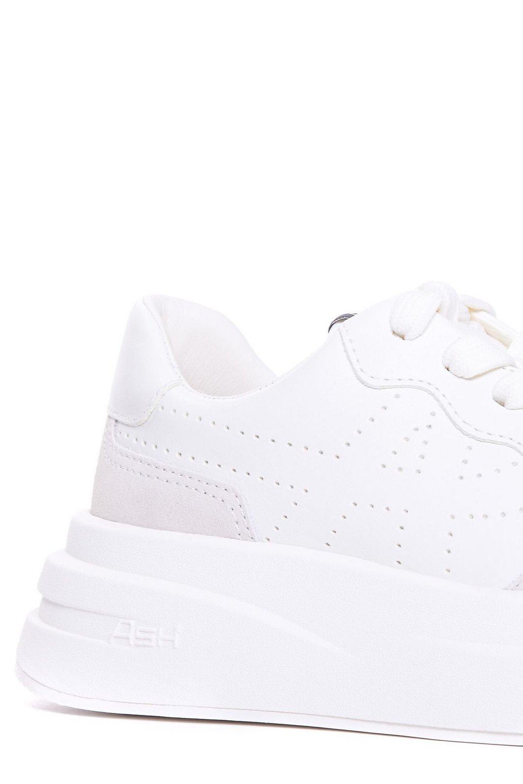 Shop Ash Chunky-sole Lace-up Sneakers In Bianco