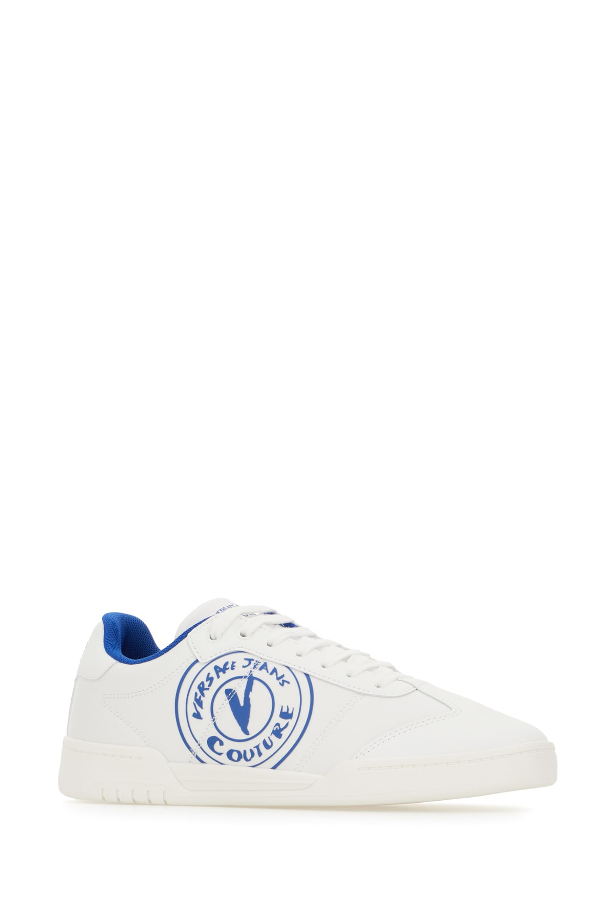 Versace Jeans Couture White Fabric Sneakers
