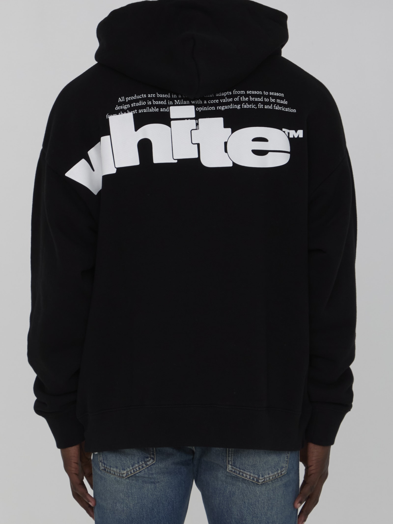 OFF-WHITE SHARED LOGO SKATE HOODIE 