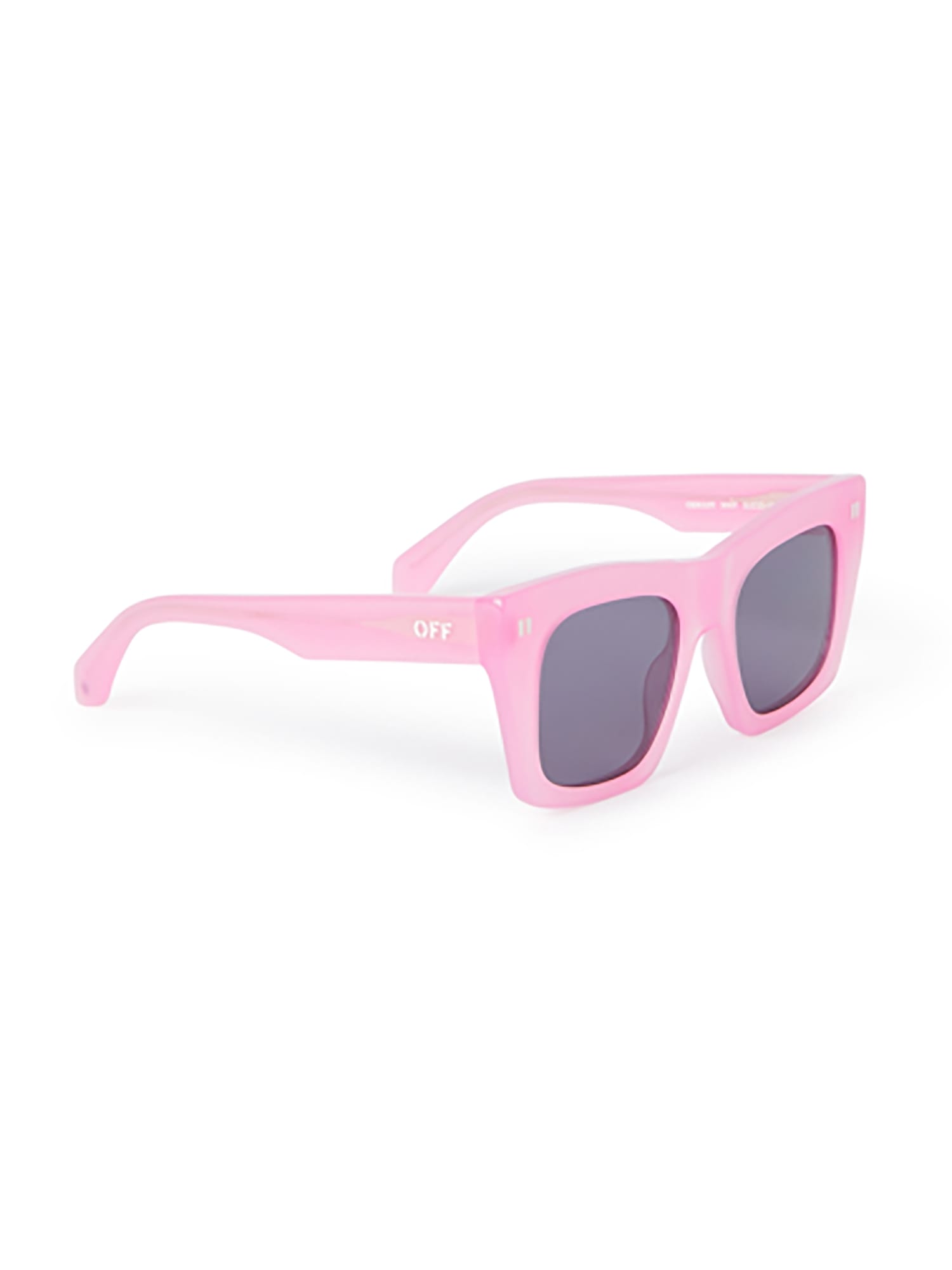 Off-white Oeri143 Lincoln Sunglasses Eyewear In Pink Dark Grey