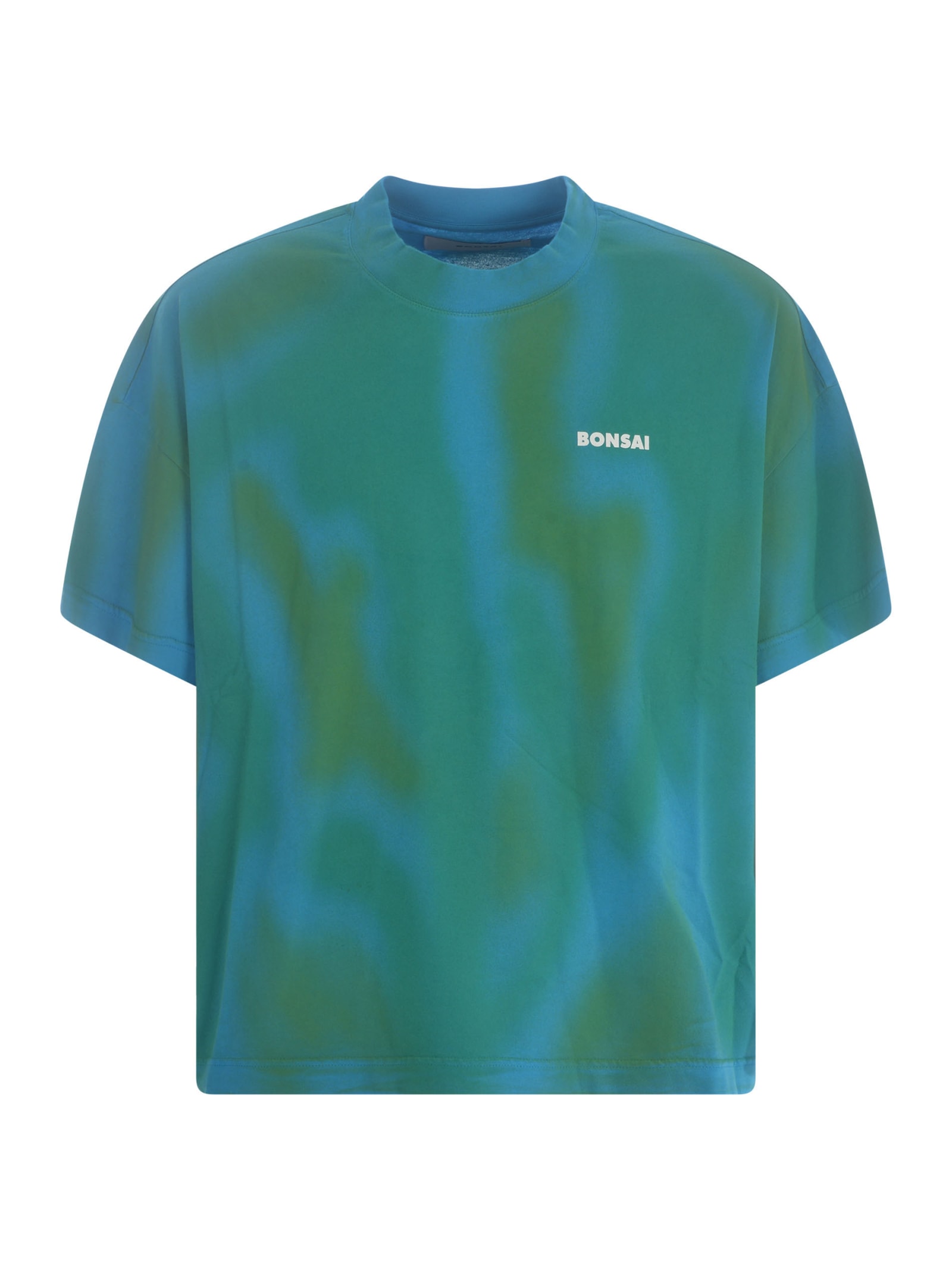 Shop Bonsai T-shirt  Spray In Cotton In Azzurro