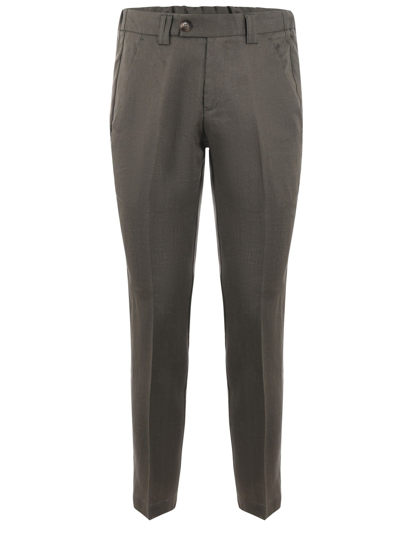 Emanuel Ungaro Ungaro Linen Trousers In Gray