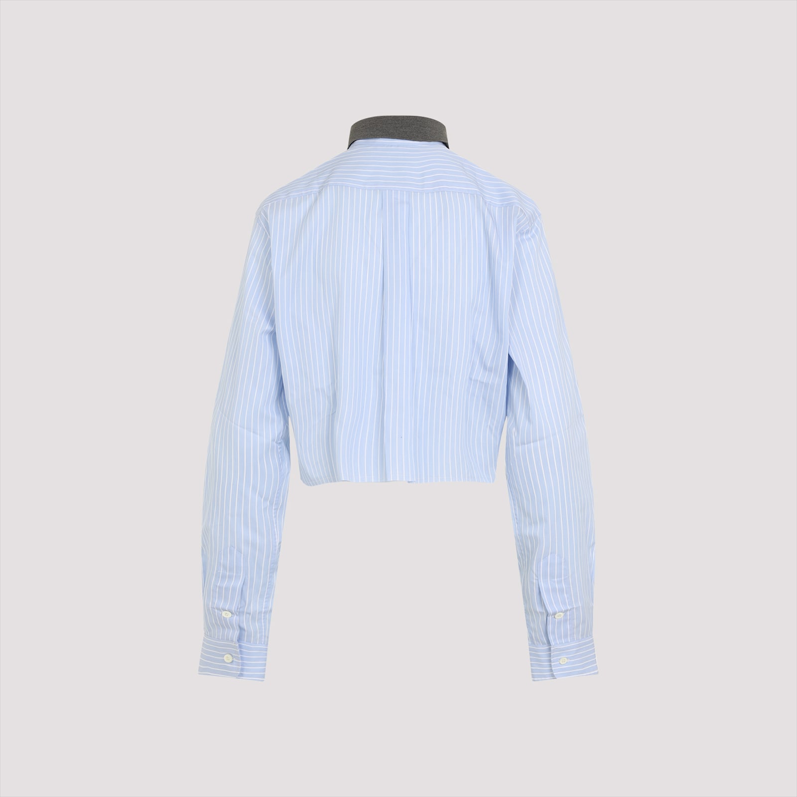Miu Miu Shirt In Cielo Bianco