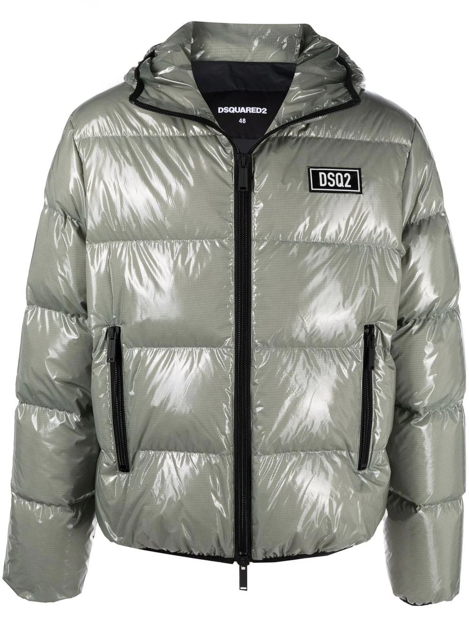 Dsquared2 Grey Feather Down Jacket