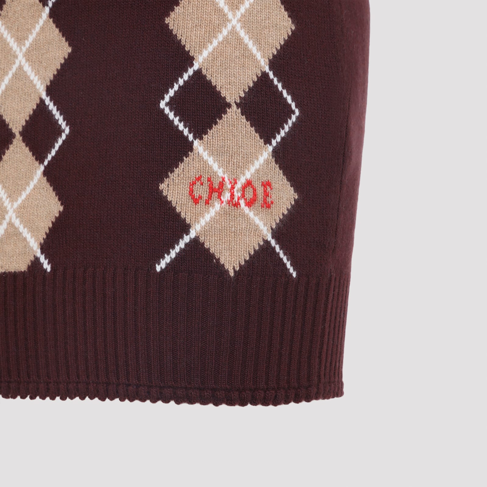 Chloé Mini Skirt In Brown