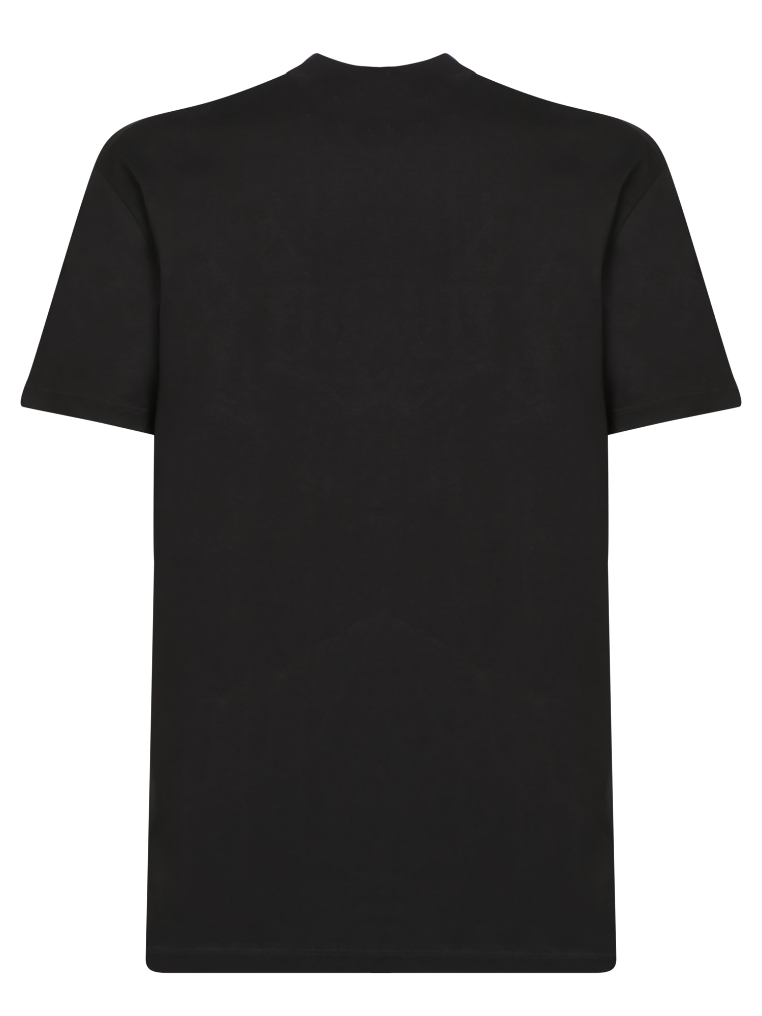 Shop Dsquared2 Black Logo Paillettes T-shirt