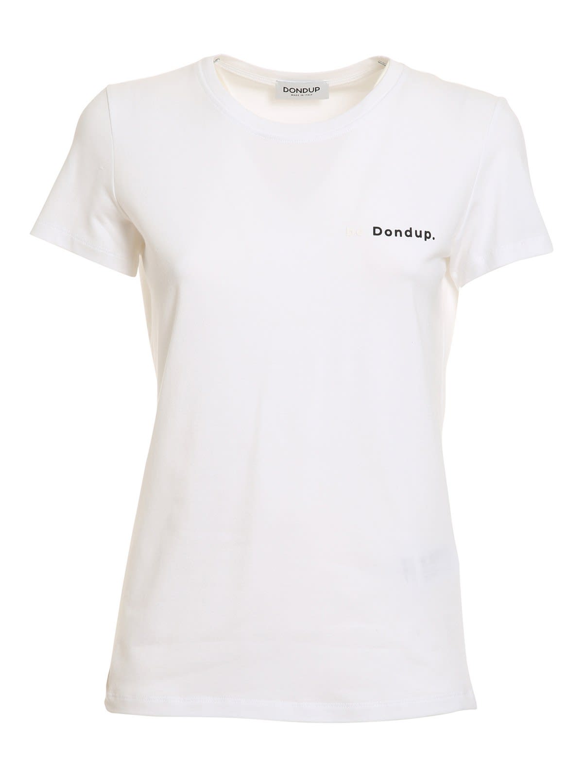 Dondup T-shirt Stampa Lettering Bianca S007js0241dco1dd000