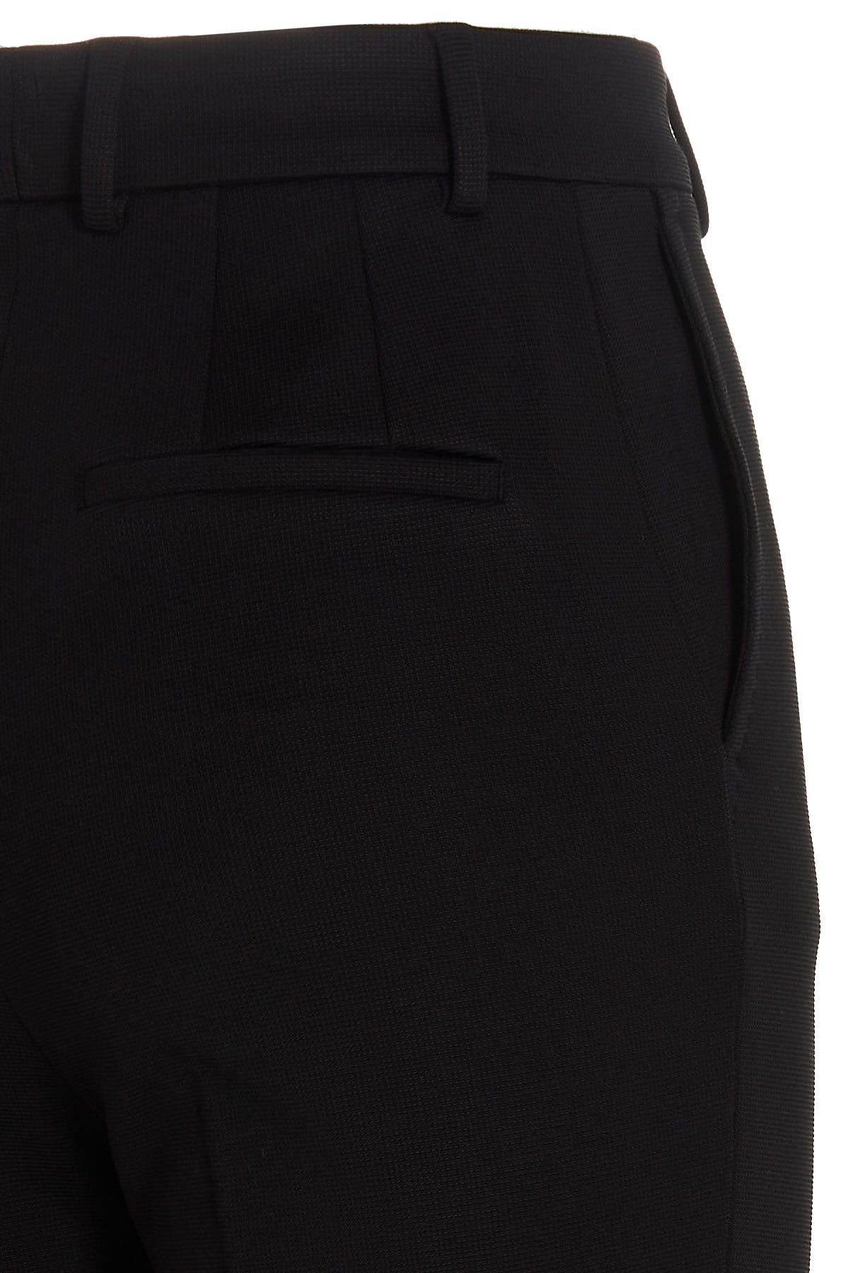 Shop Dolce & Gabbana Milano Stitch Pants In Black