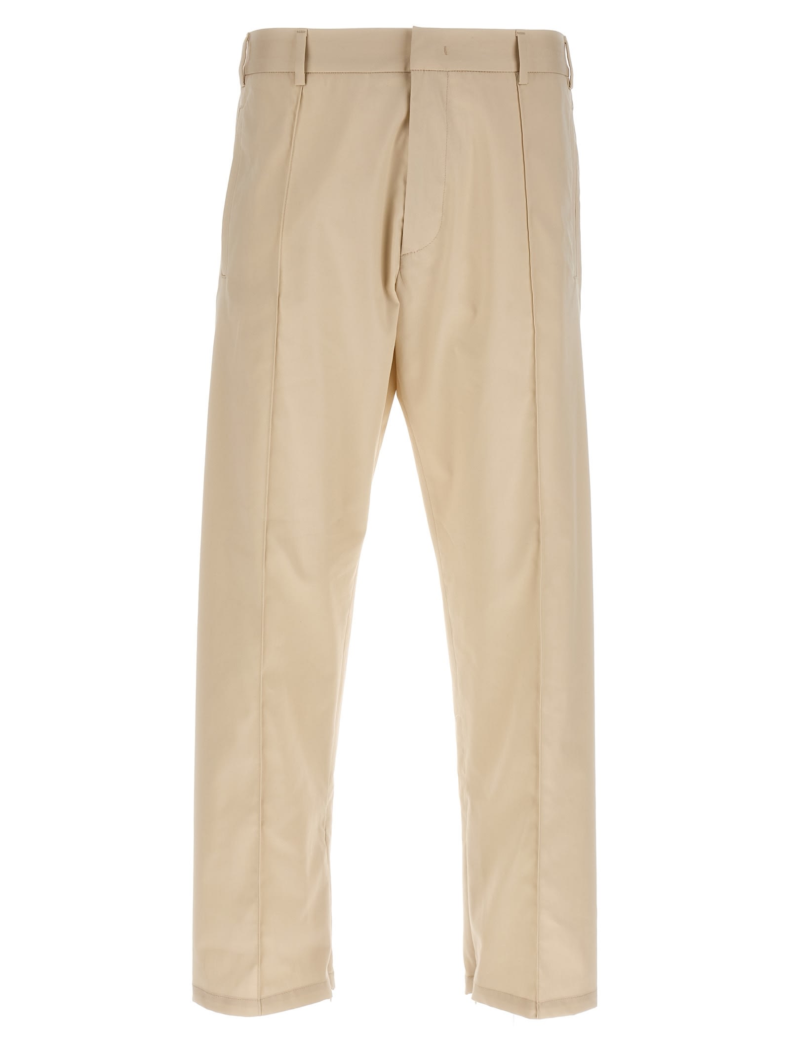 Fourtwofour On Fairfax Trousers With Front Pleats In Beige
