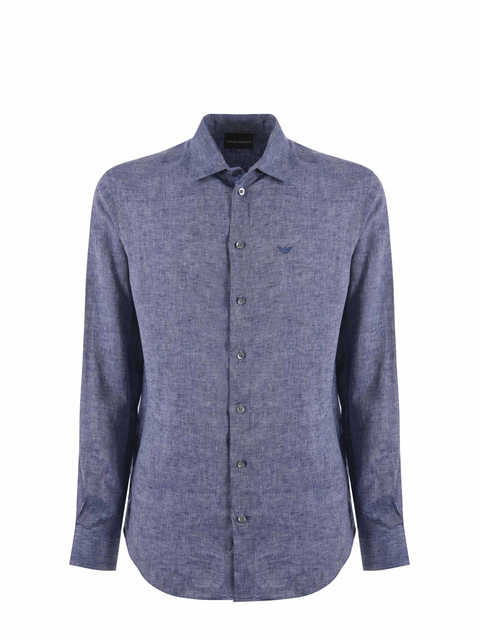 Shop Emporio Armani Shirt In Blu
