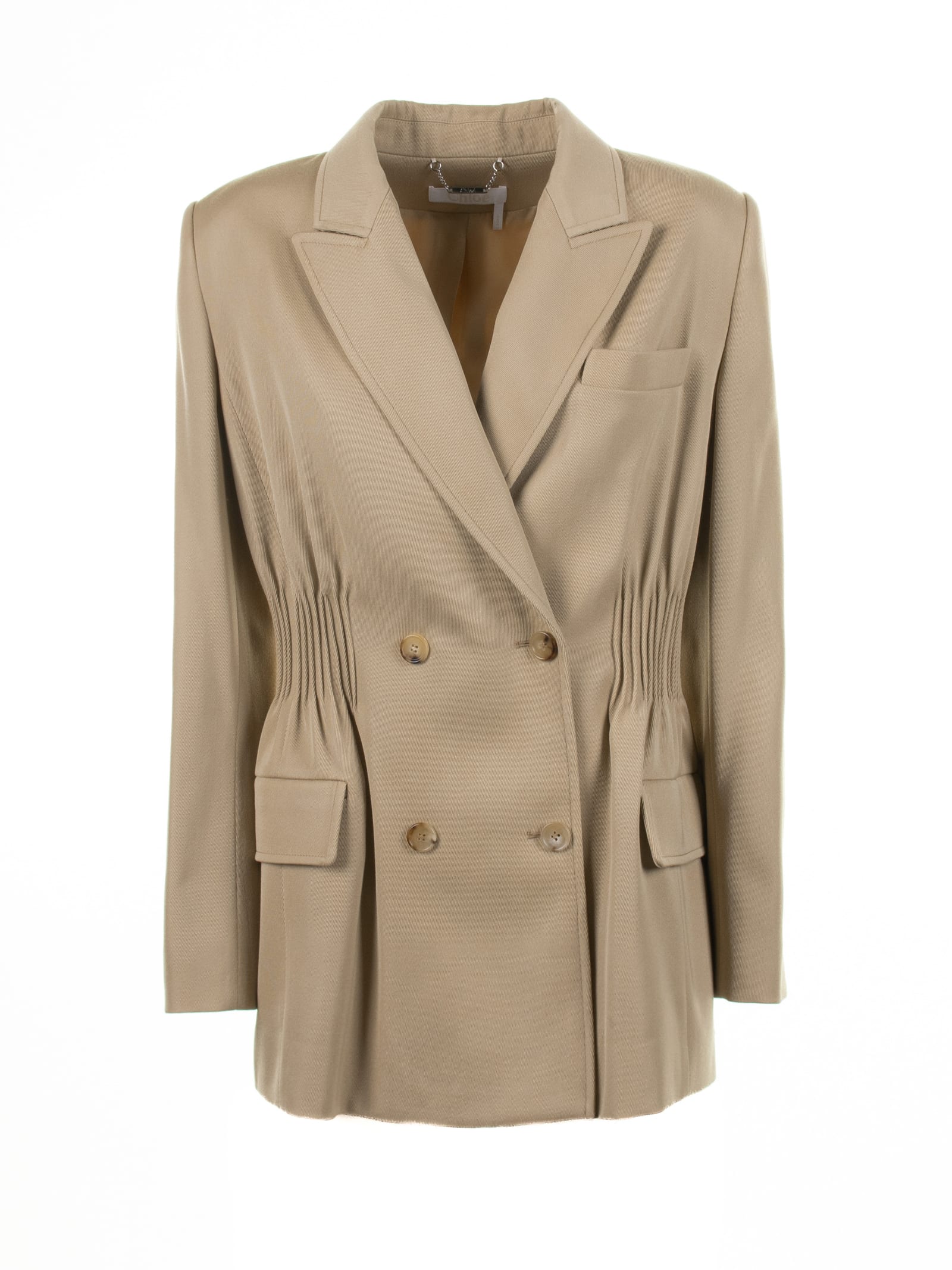 Chloé Double-breasted Jacket In Soft Wool