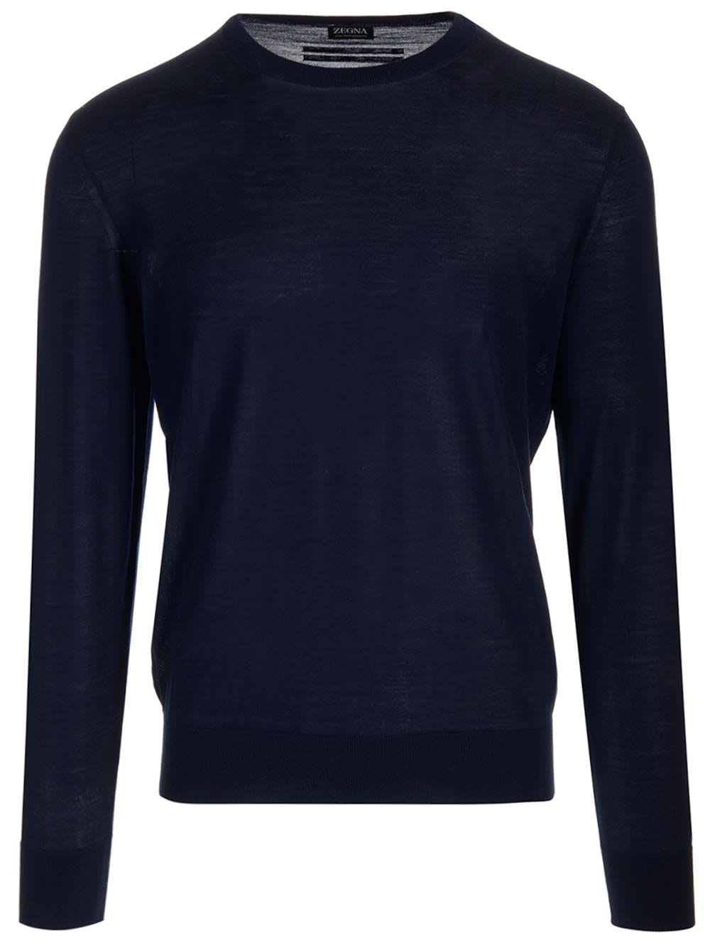 Navy Blue Crew Neck