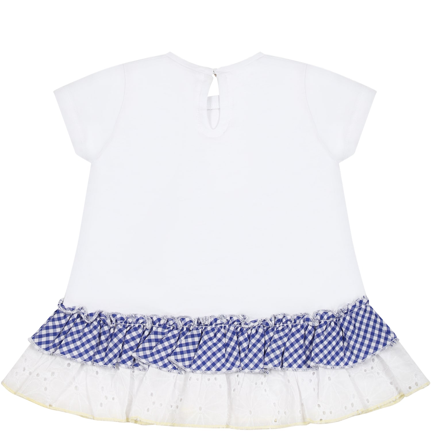 Shop Monnalisa White T-shirt For Baby Girl With Tweety Print And Logo