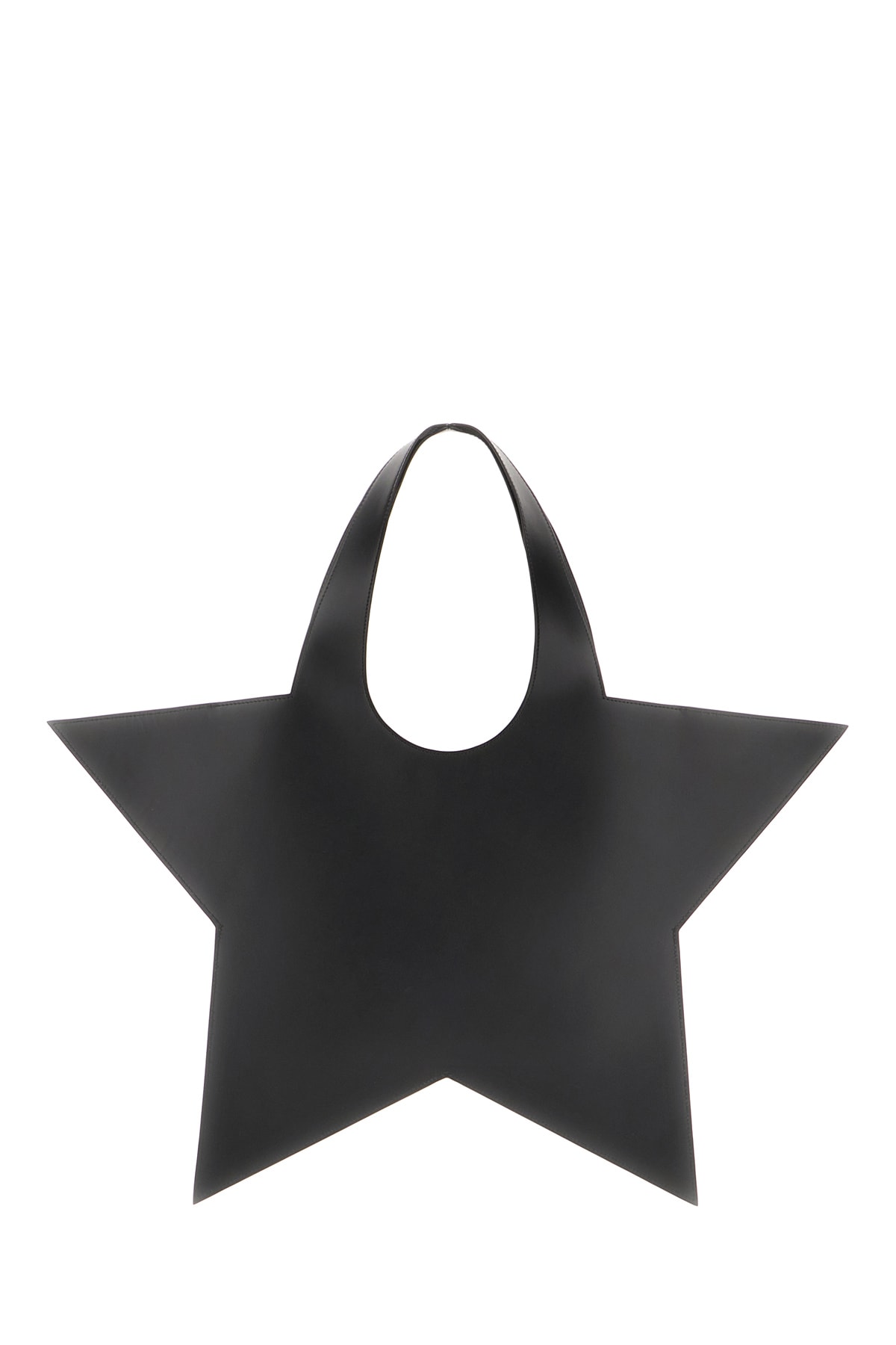 Shop Coperni Black Leather Star Shoulder Bag