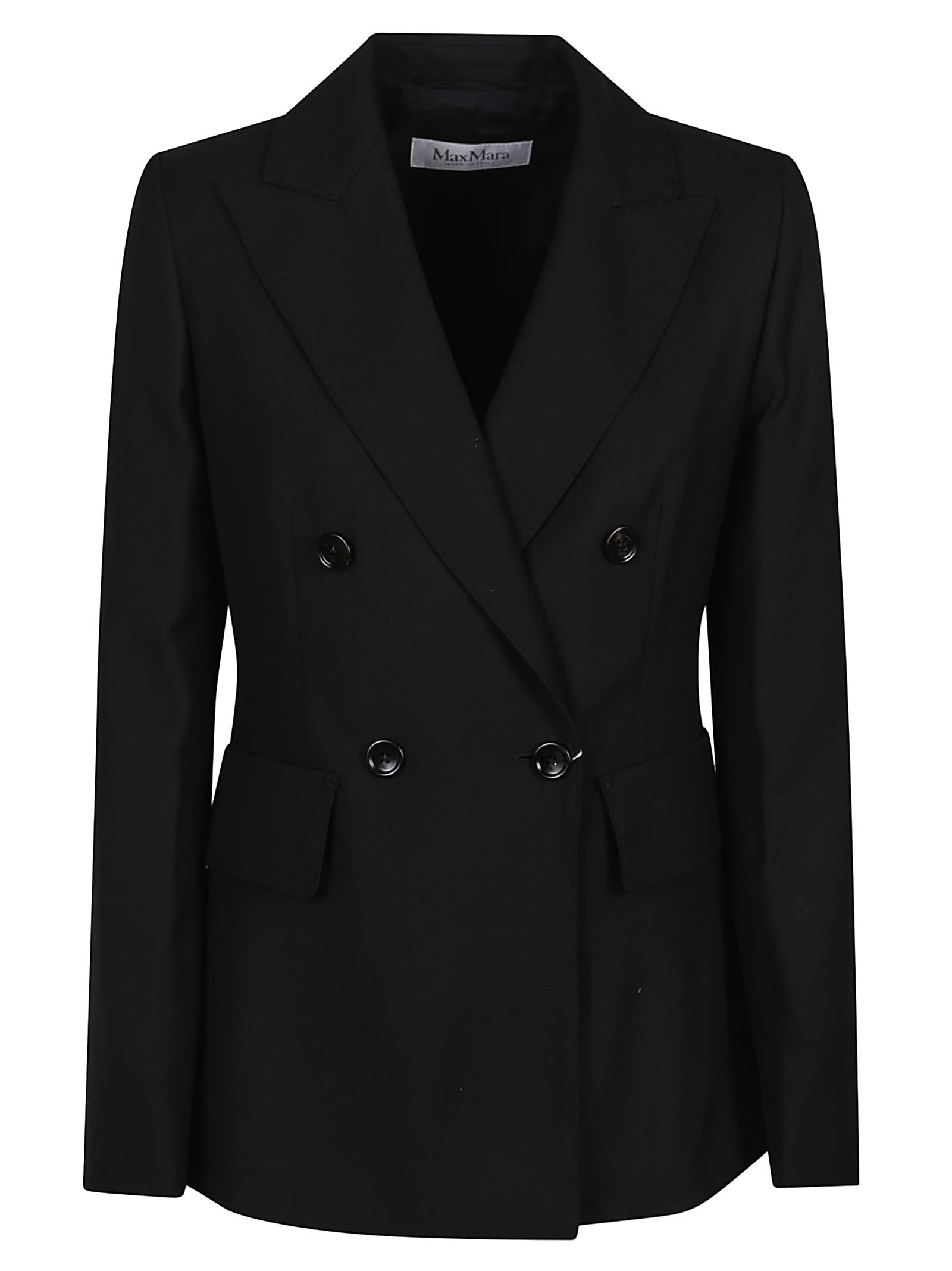 Shop Max Mara Osanna Jacket In Nero