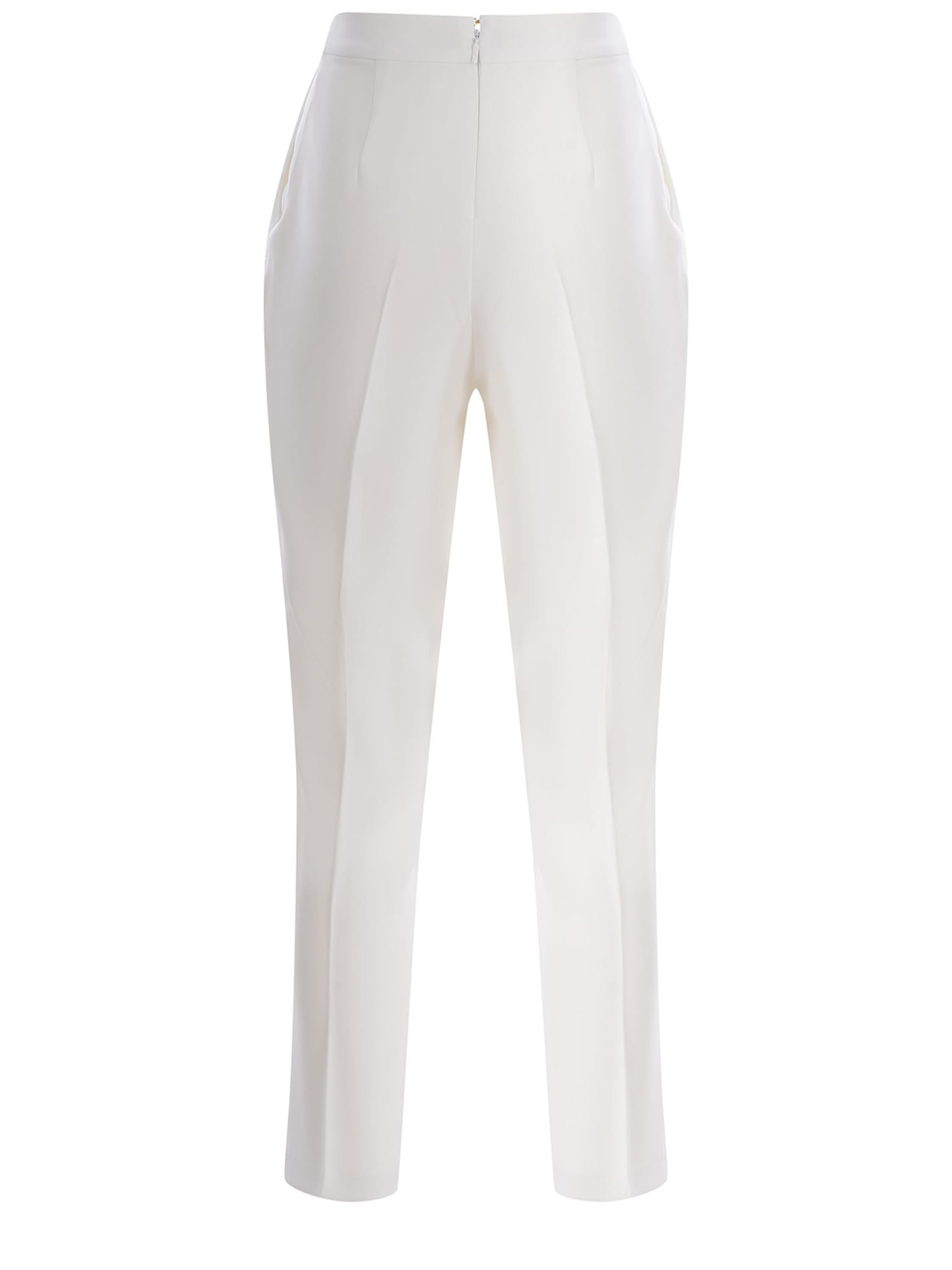 Shop Pinko Trousers  Manna Made Of Crepe In White