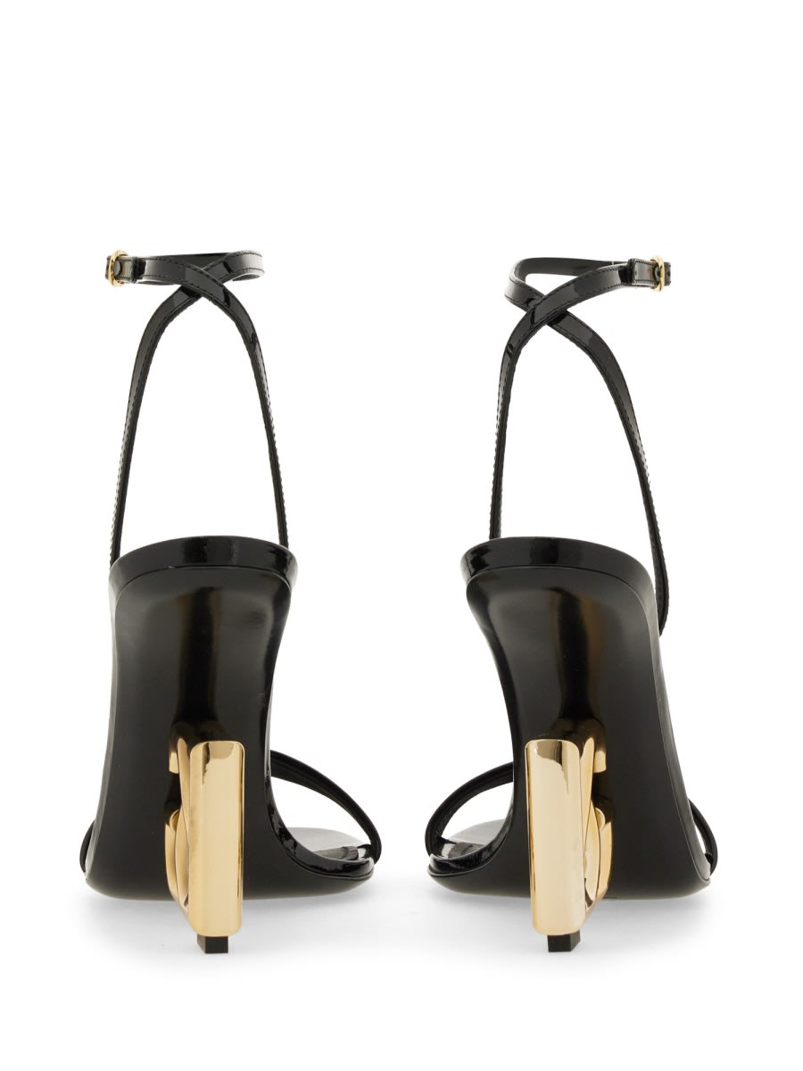 Shop Dolce & Gabbana Leather Sandal In Black