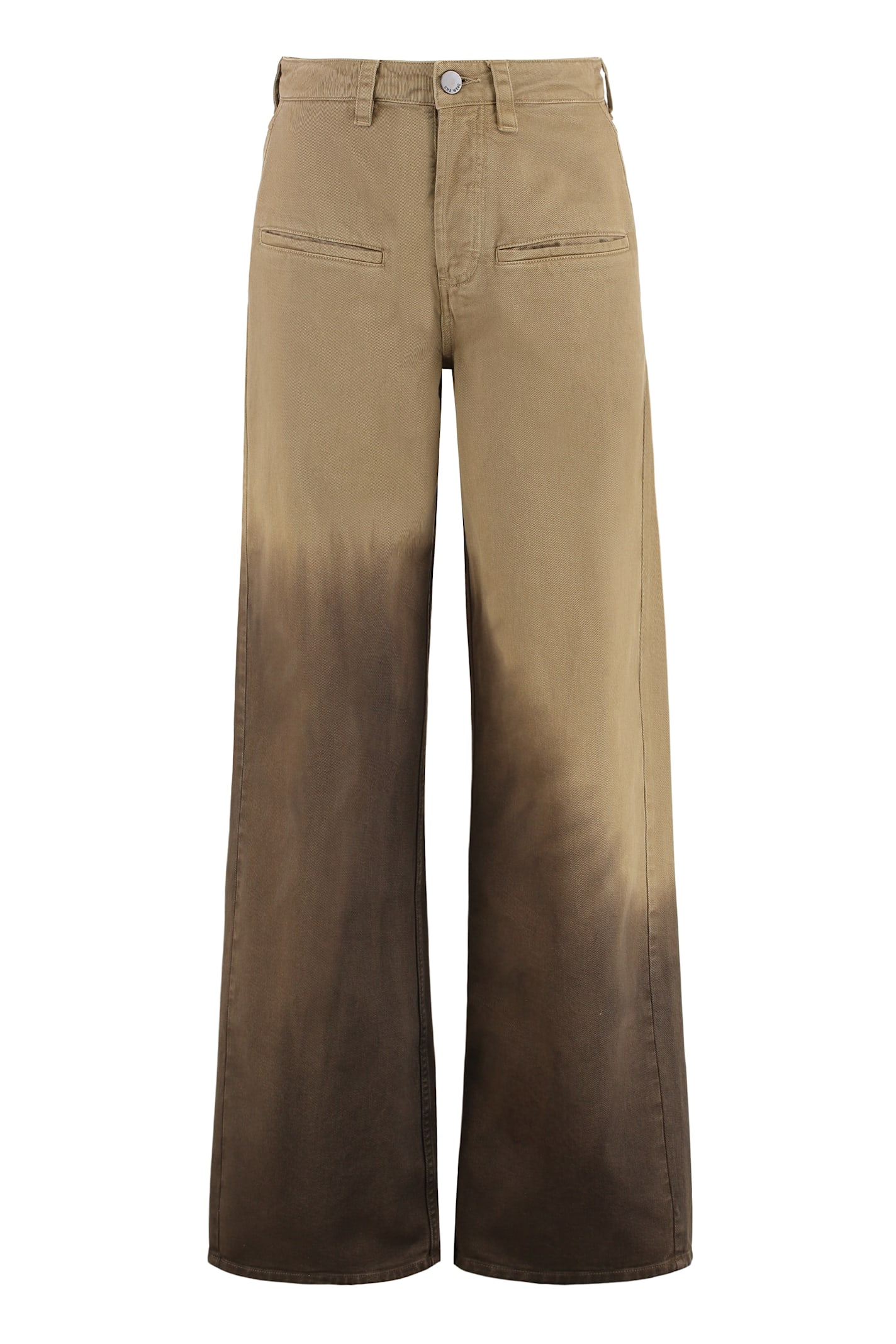 Uma Wang Wide High-waisted Trousers In Brown