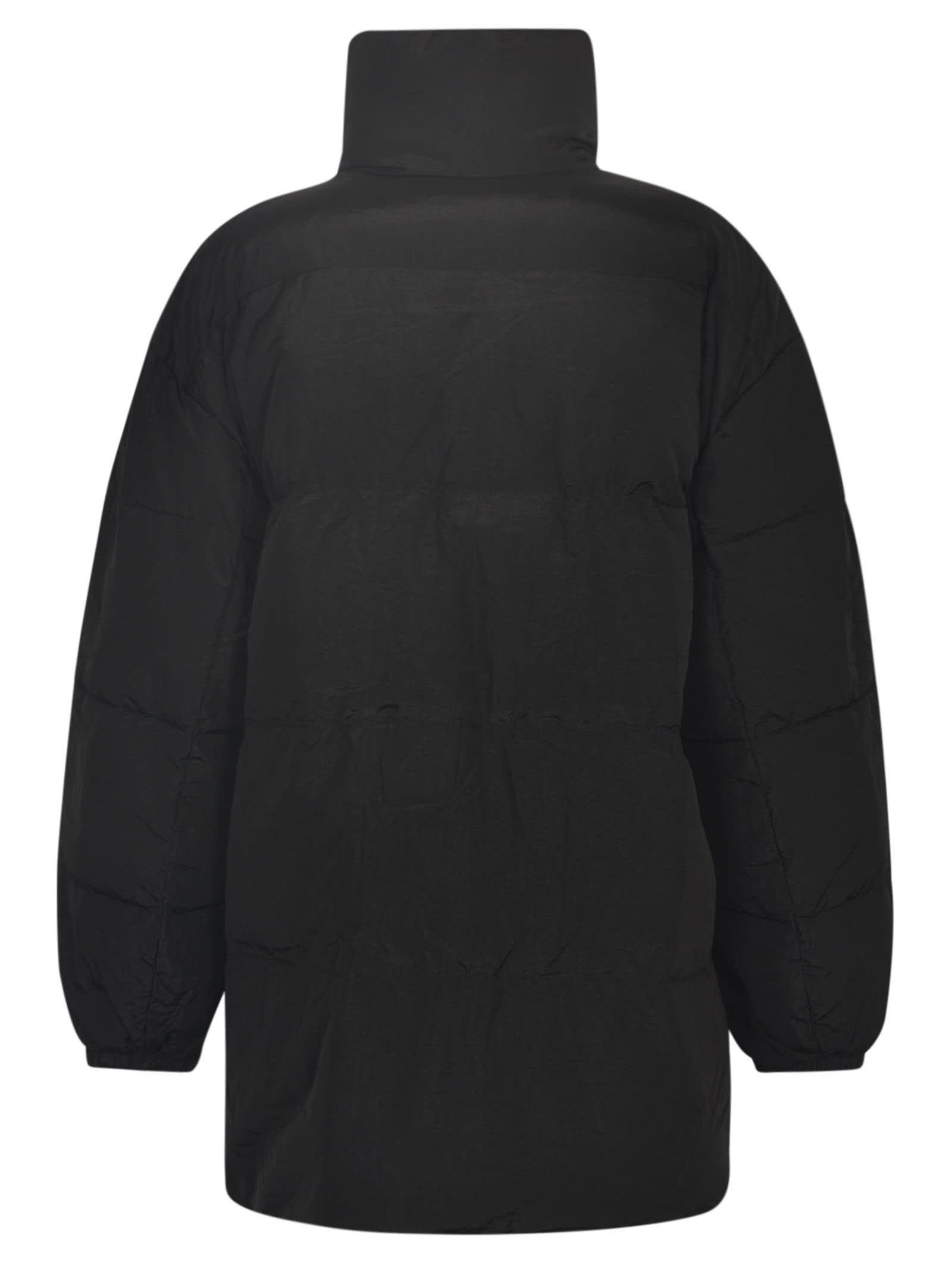 Shop Marant Etoile Side Chest Logo Padded Jacket In Black