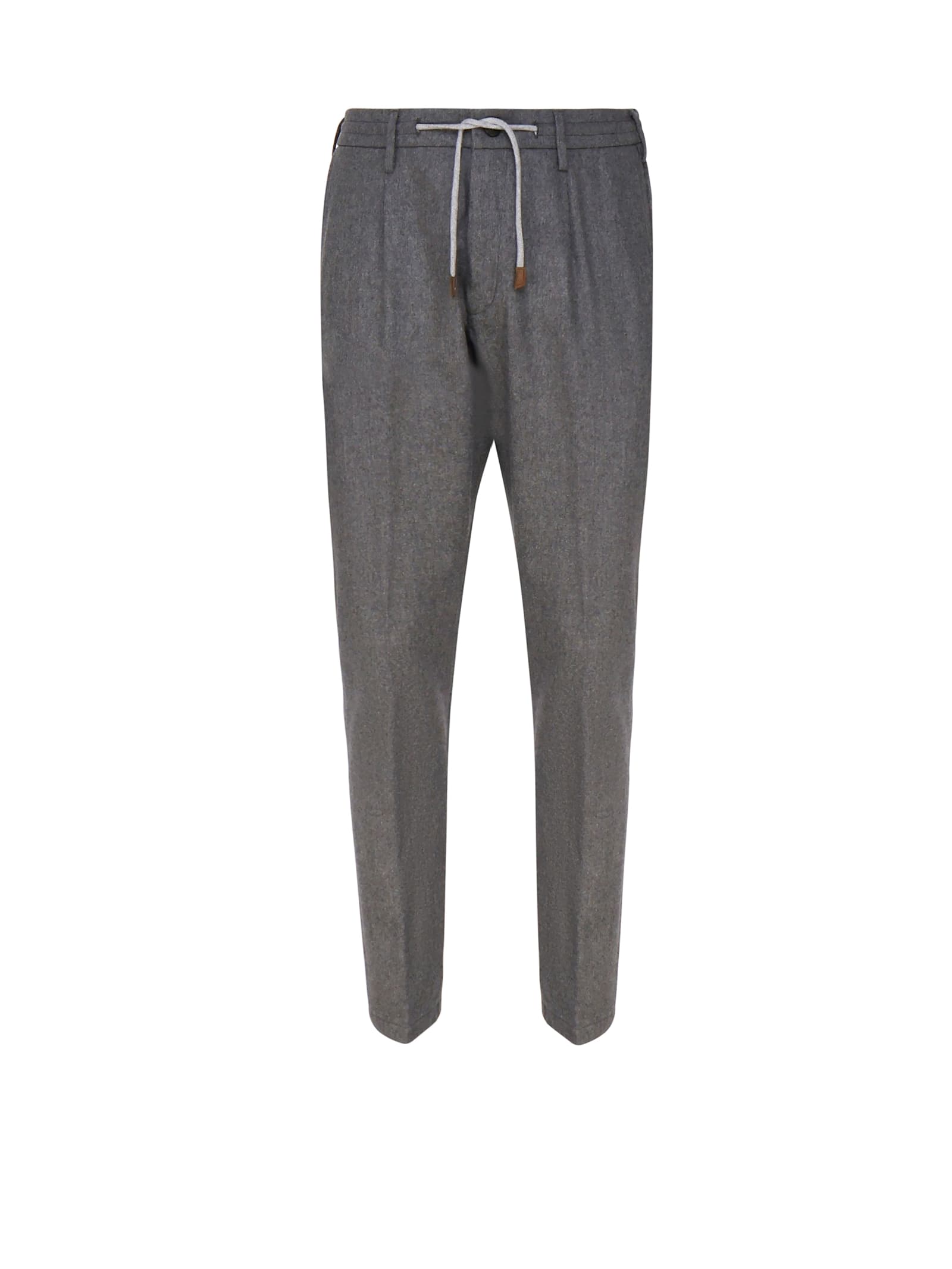 Shop Eleventy Jogging Pants In Melange Grey