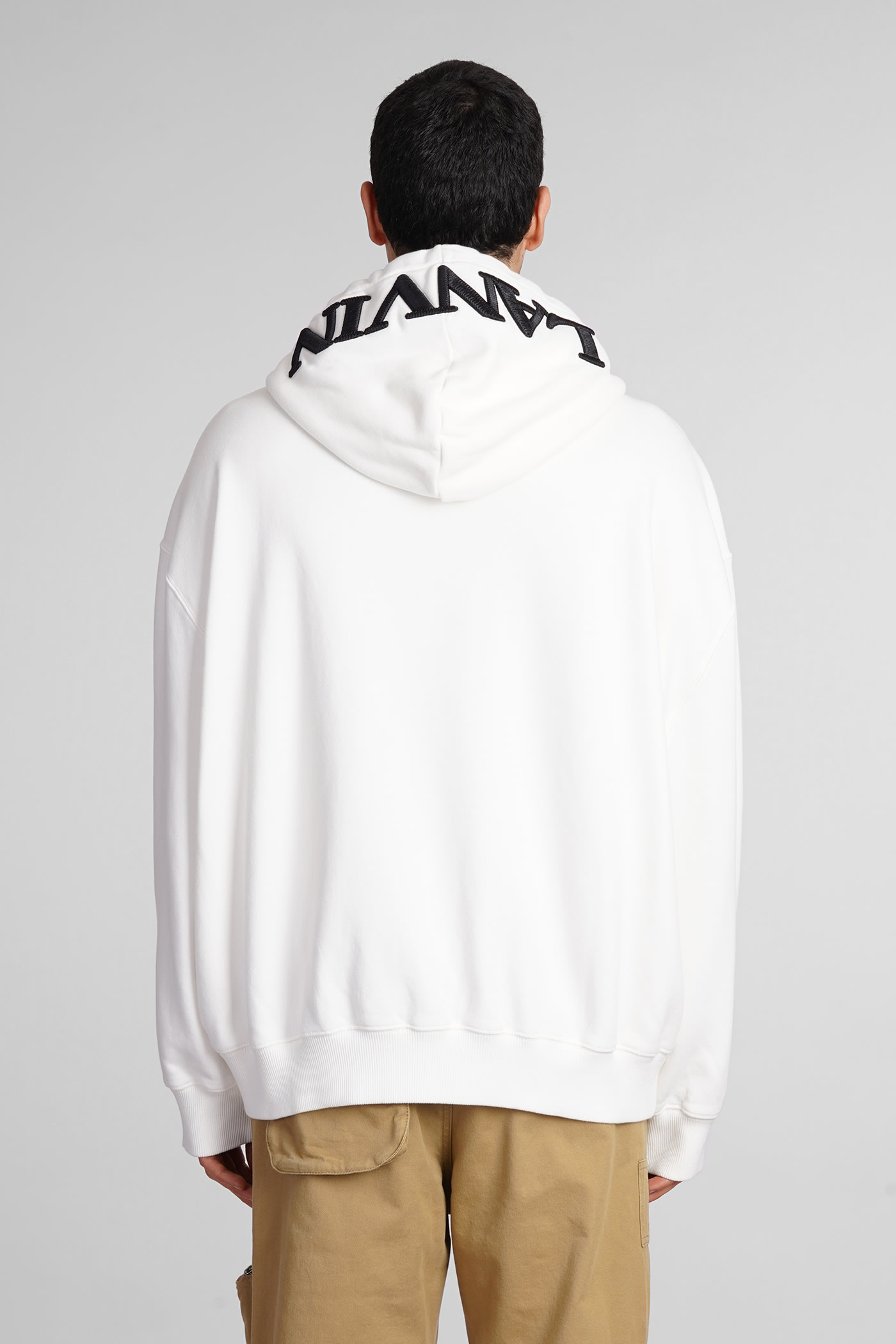 Shop Lanvin Sweatshirt In White Cotton