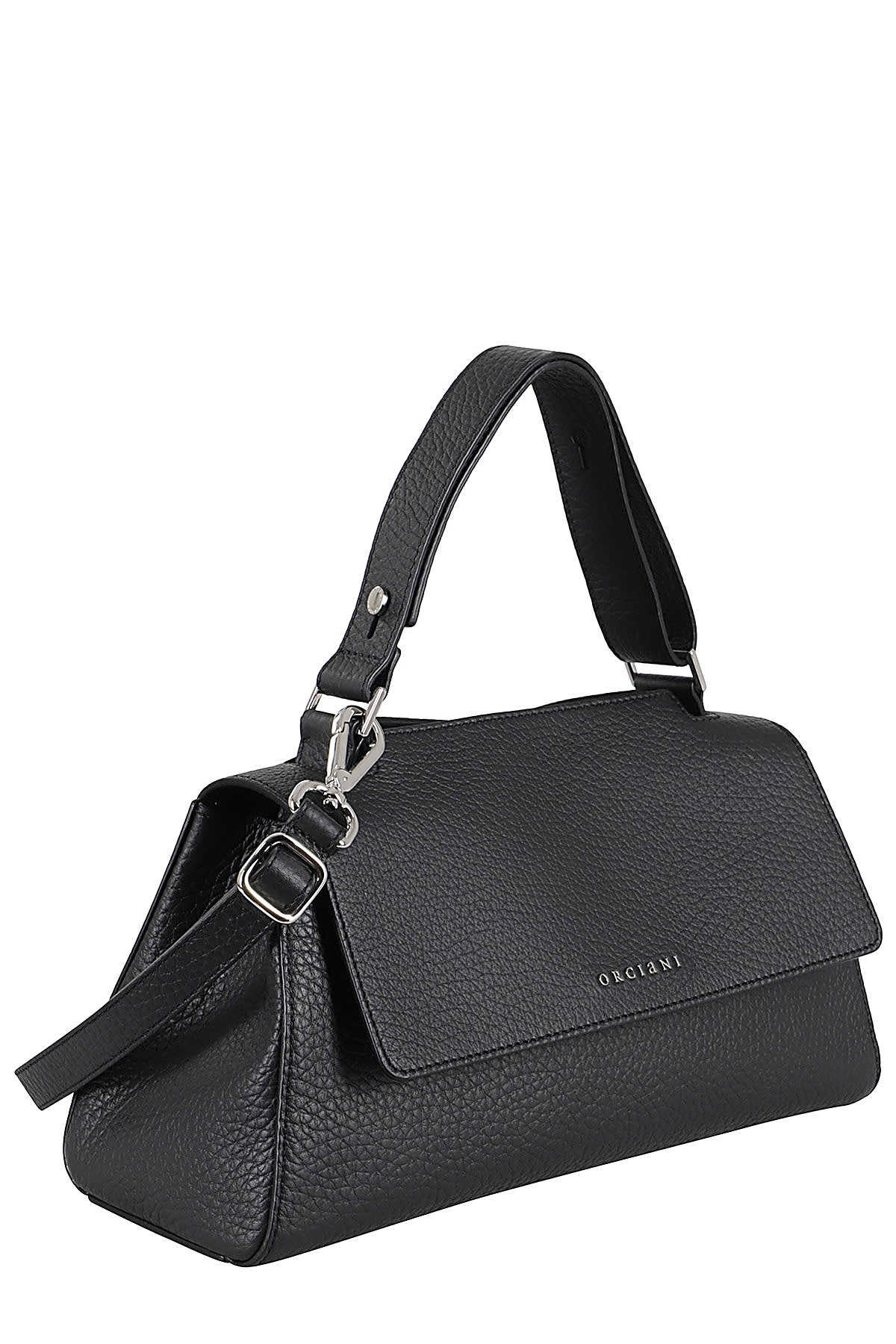 Shop Orciani Borsa Sveva Longuette Soft In Ner Nero