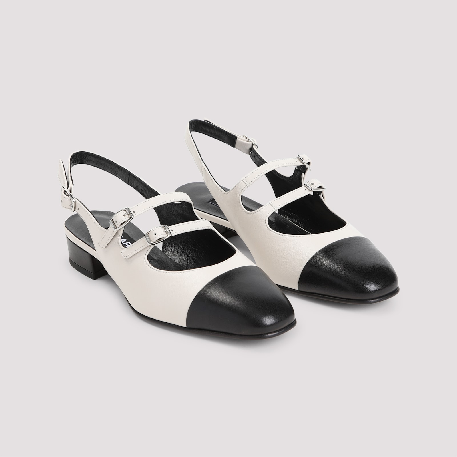 Shop Carel Abricot 24 Mules In Beige Black