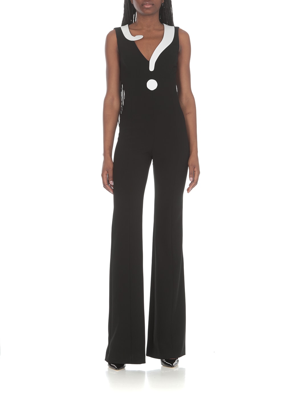 Shop Moschino House Symbols Jumpsuit In Black