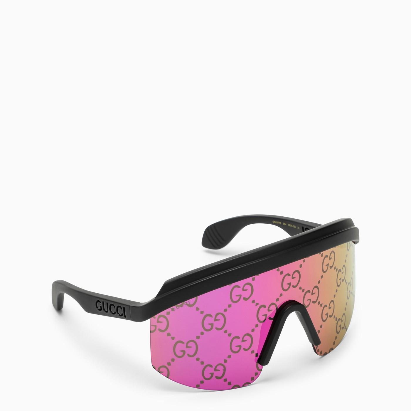 Gucci Black\/pink Gg Mask Sunglasses