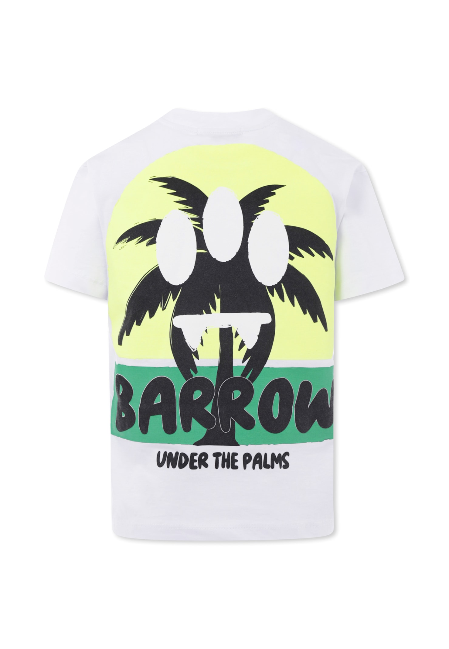 Barrow White T-shirt For Kids With Smiley In White