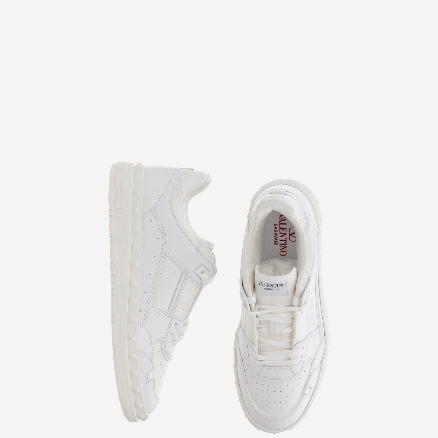 Shop Valentino Sneakers In Bianco