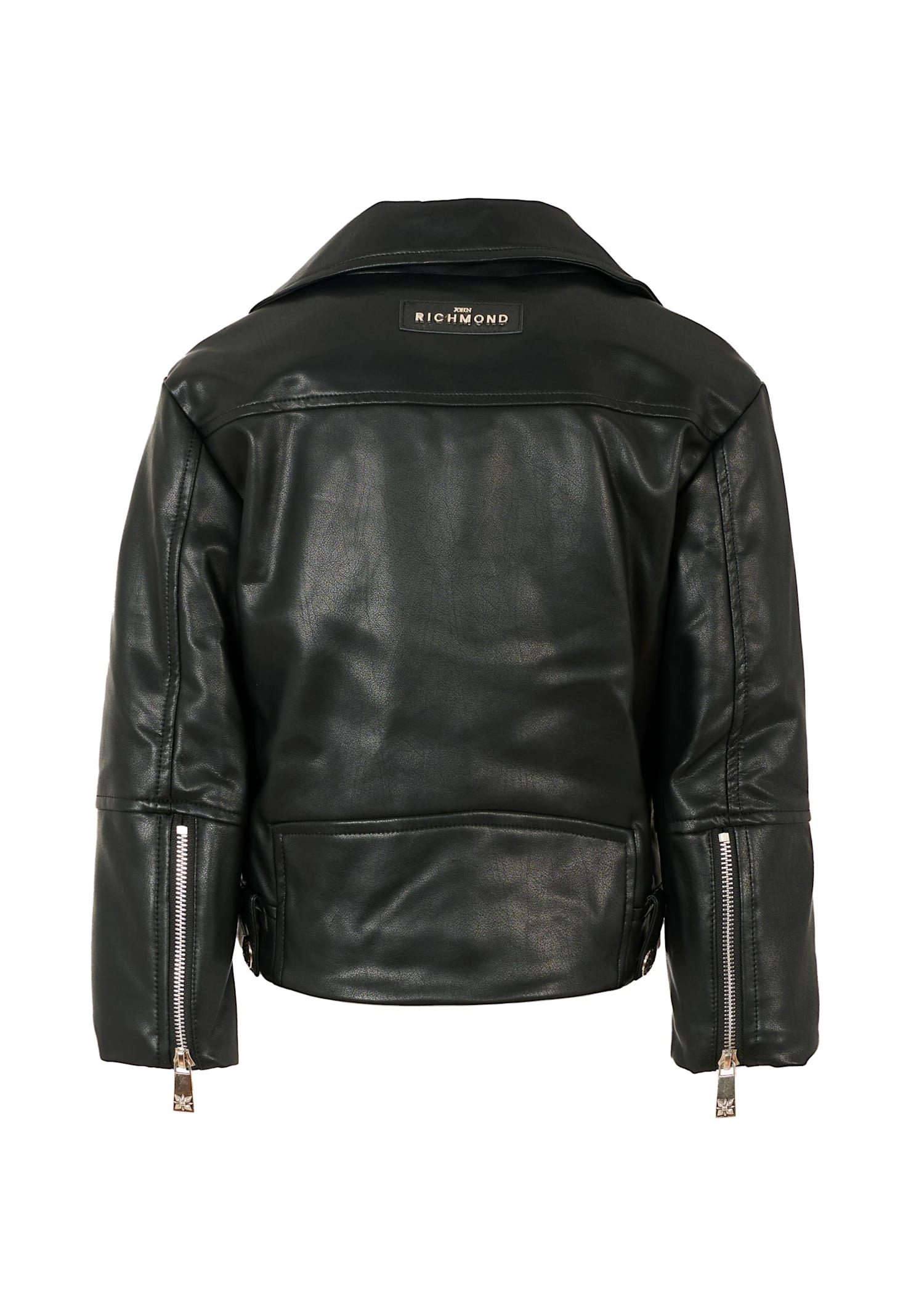 Richmond Black Jacket For Boy With Logo In Black