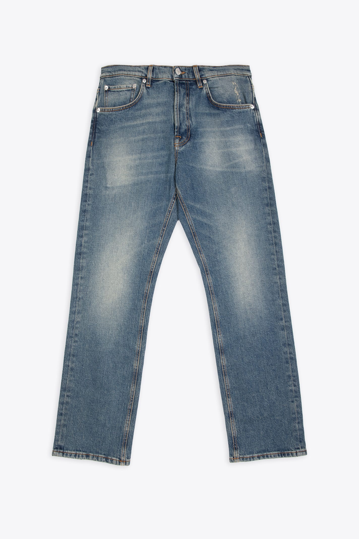 Pantalone Denim Rizzi Sandblasted blue denim 5 pockets jeans