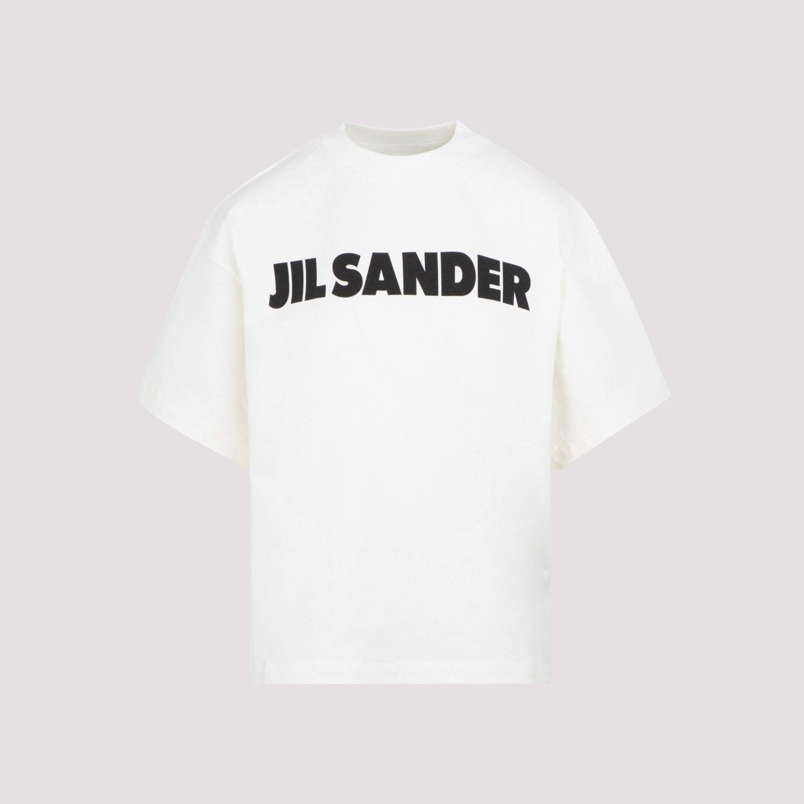 Shop Jil Sander Logo T-shirt In Porcelain