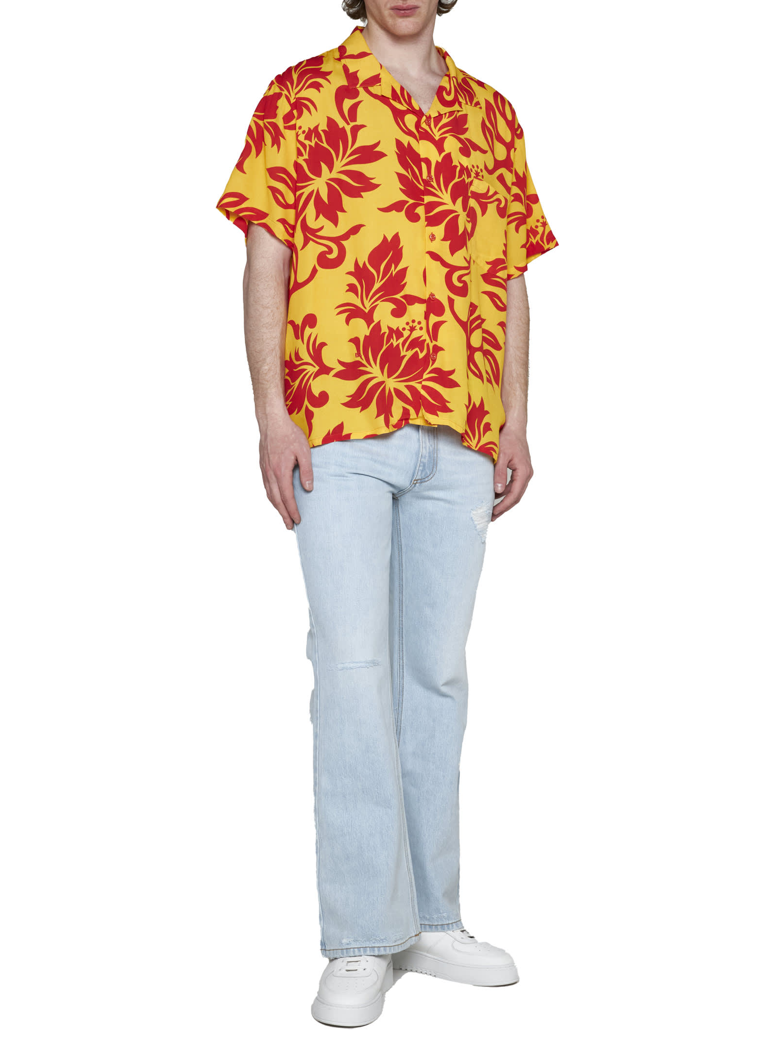 Shop Erl Shirt In  Tropical Flowers