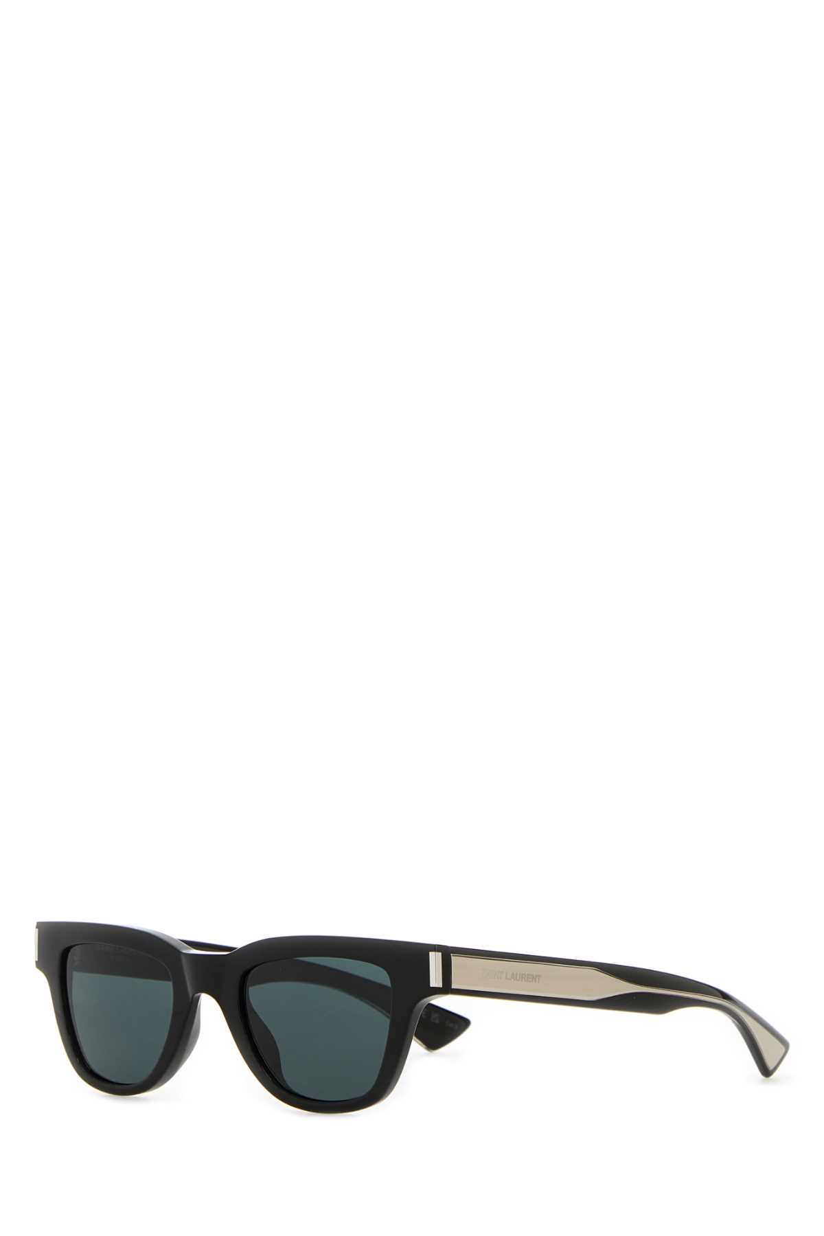 Saint Laurent Black Acetate Sl 789 Sunglasses In Green