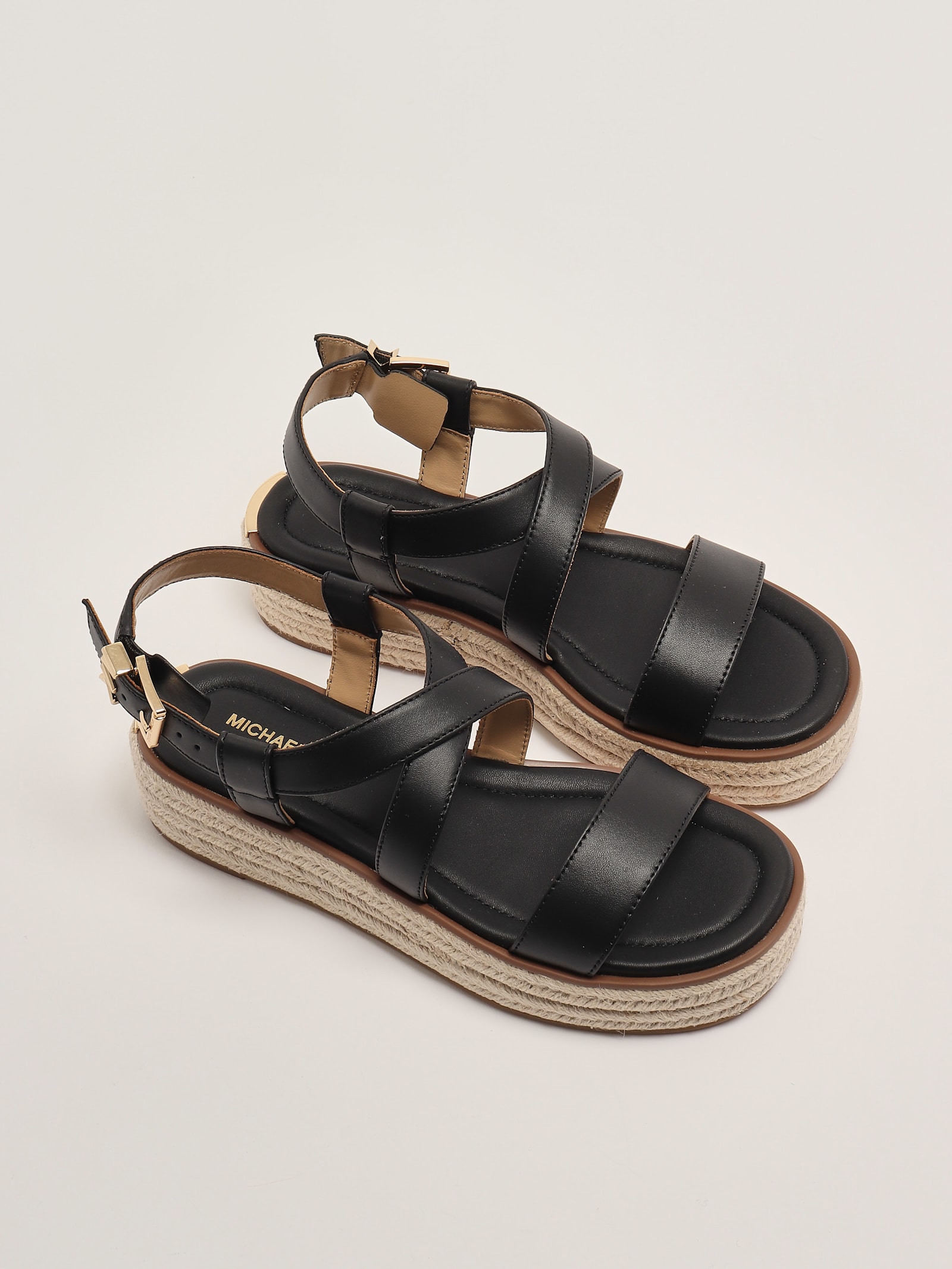 Michael Kors Lynn Espadrille Sandal Espadrillas In Nero