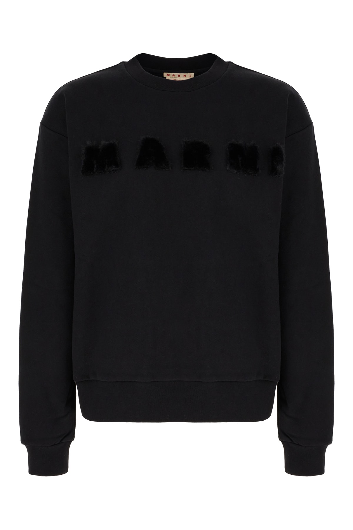 Shop Marni Black Cotton Sweatshirt