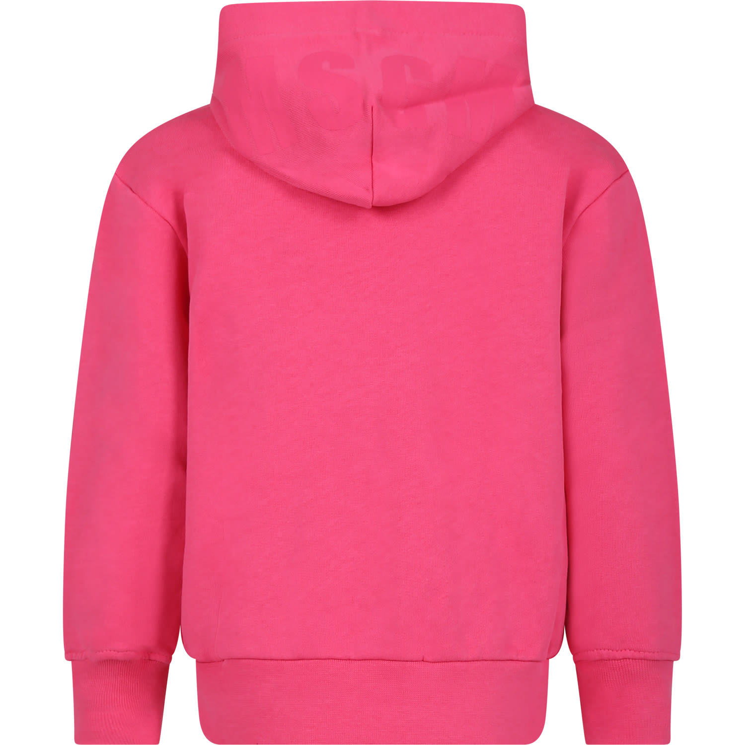 MSGM FUCHSIA SWEATSHIRT FOR GIRL WITH LOGO