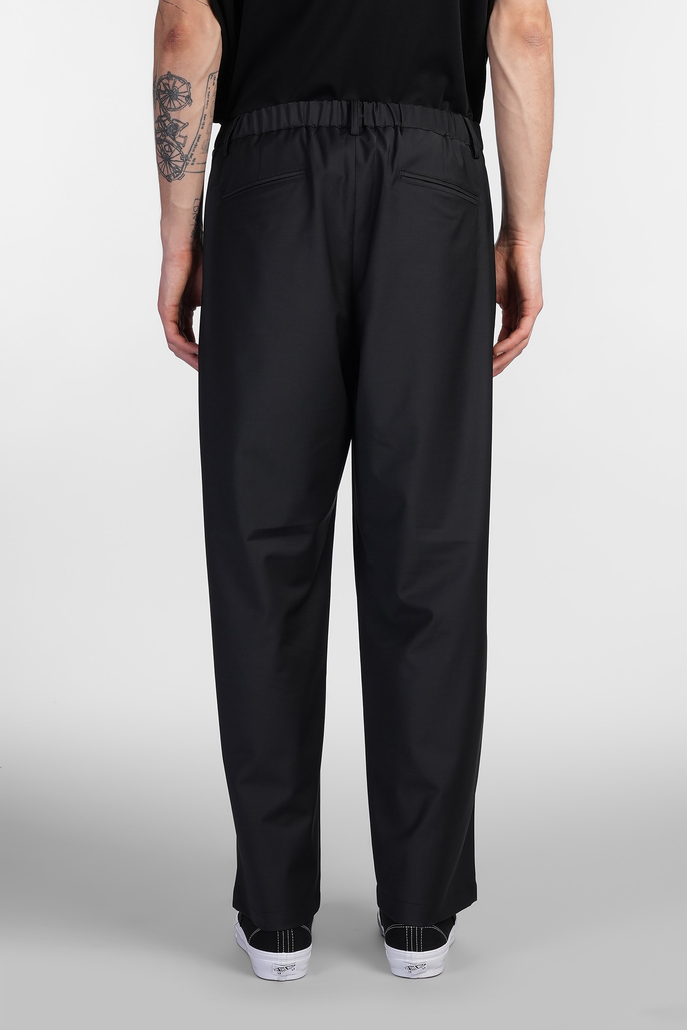 Attachment Pants In Black Polyamide Polyester In Black
