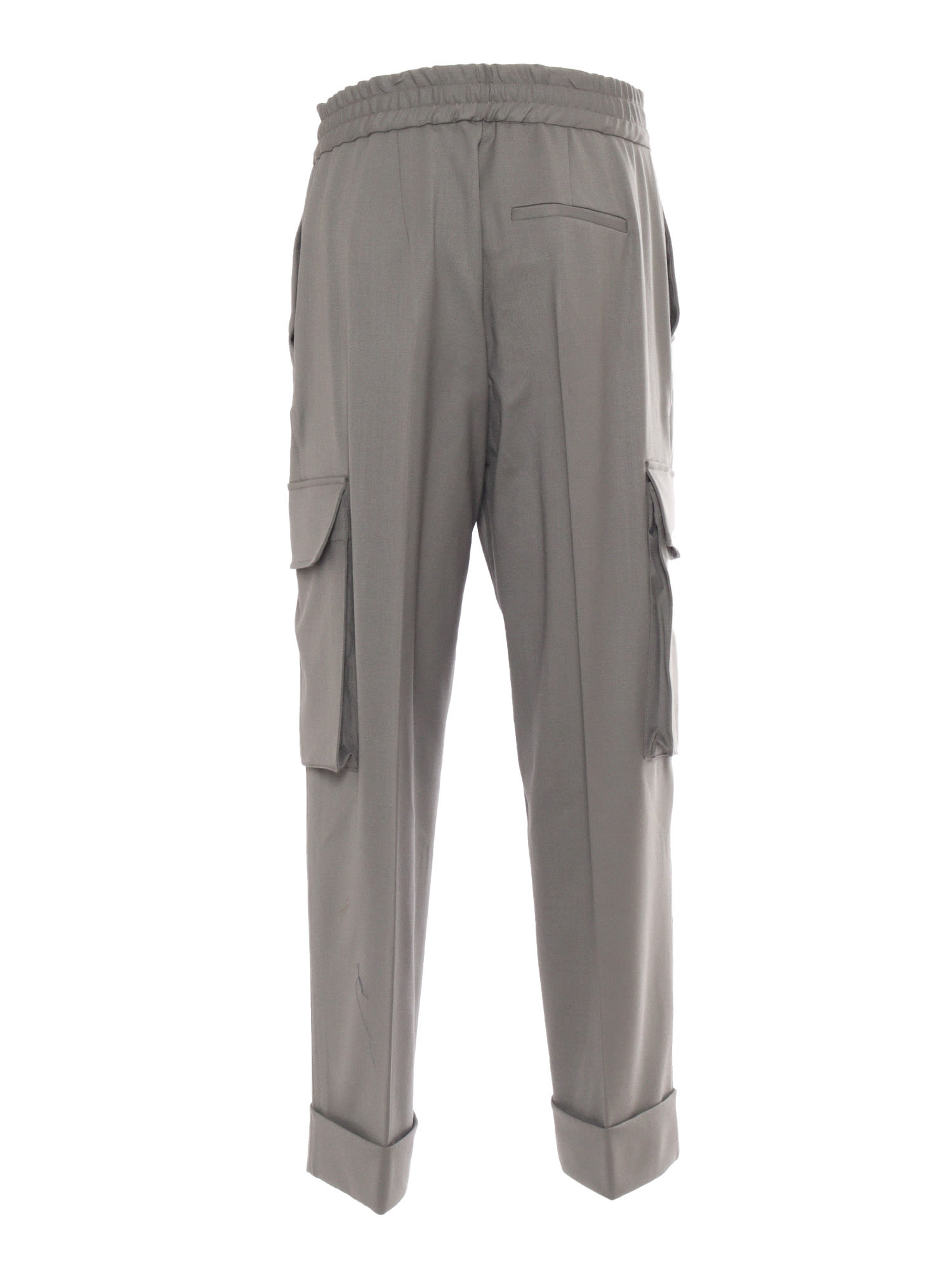 Shop P.a.r.o.s.h Pants With Oatch Pockets In Grey